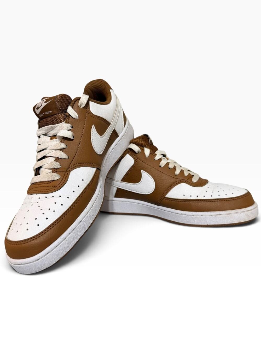 Nike Court Vision Low Next Nature Light British Tan White Womens DH3158-200
